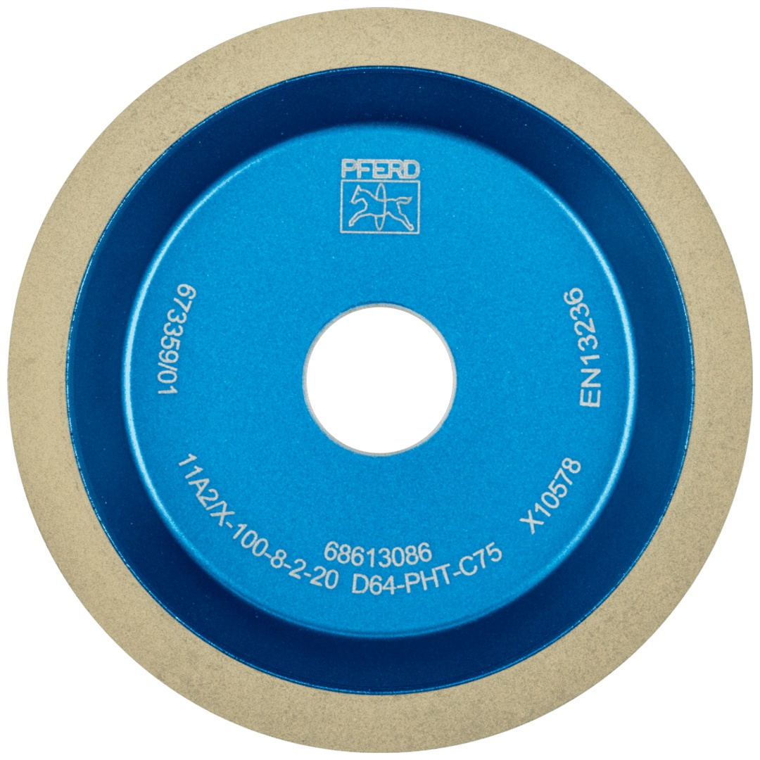 PFERD TOOLS Diamant-Schleifscheibe Kunstharz 11A2/60° PHT 125 mm D64 (fein) Trockenschliff