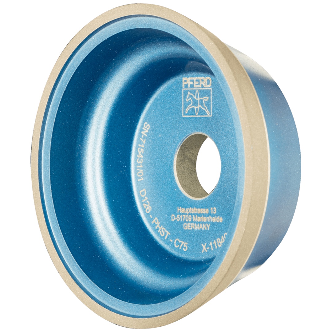 PFERD TOOLS Diamant-Schleifscheibe Kunstharz 11V9 PHST 178 mm D126 (mittel) Trockenschliff