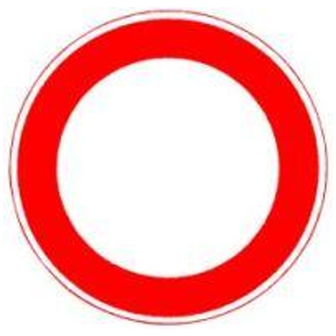 Verkehrszeichen 250 Ronde 600 mm Durchfahrt Verboten RAL-Gütezeichen Folie RA2