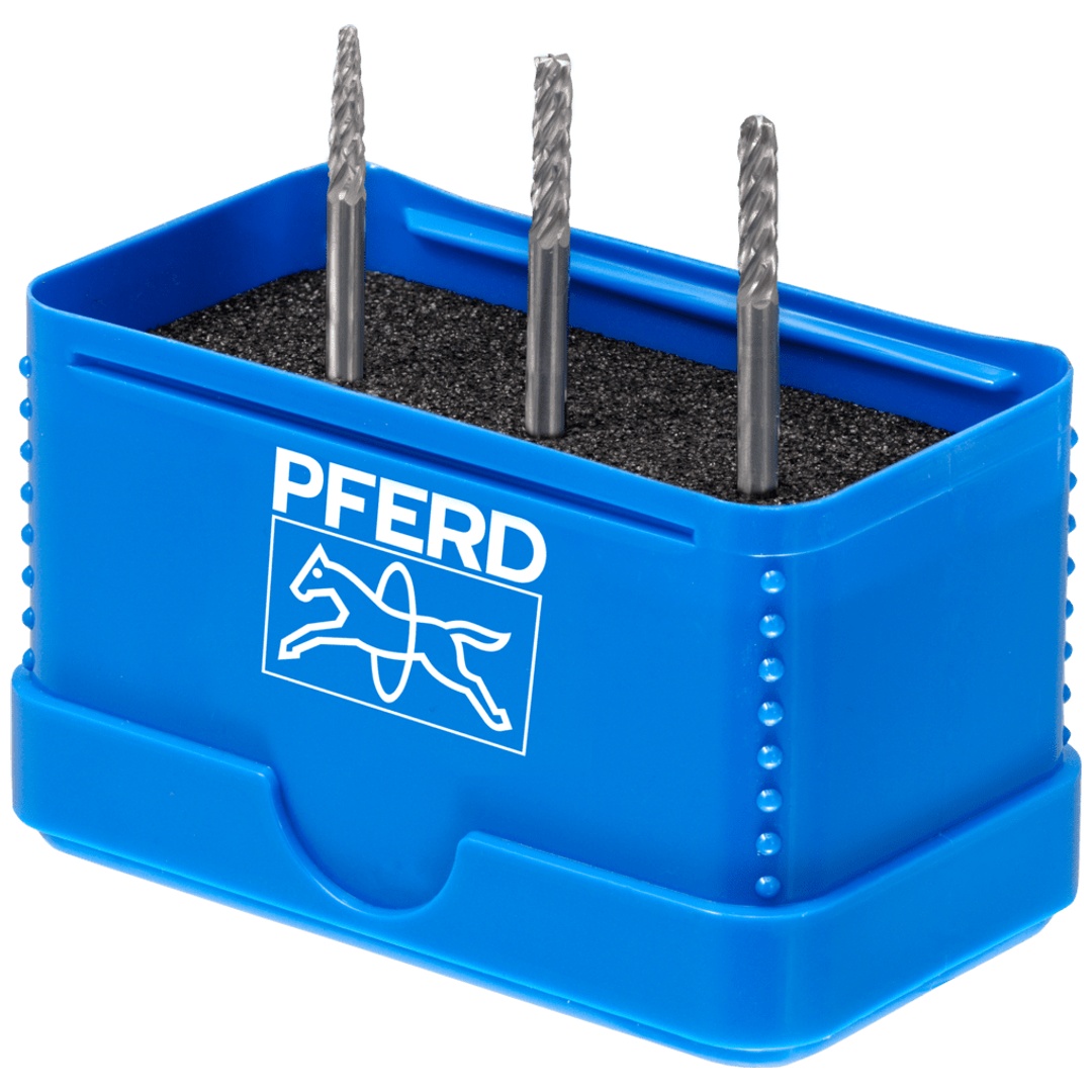 PFERD TOOLS Hartmetall Hochleistungsfrässtift Set 1403 ALLROUND 3-tlg. Ø 3mm Schaft-Ø 3mm universal grob (1403)