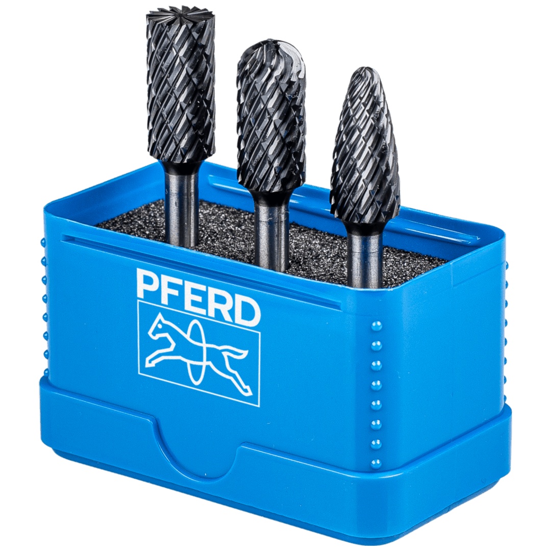 PFERD TOOLS Hartmetall Hochleistungsfrässtift Set 1414 ALLROUND HC-FEP 3-tlg. Schaft-Ø 6 mm universal grob