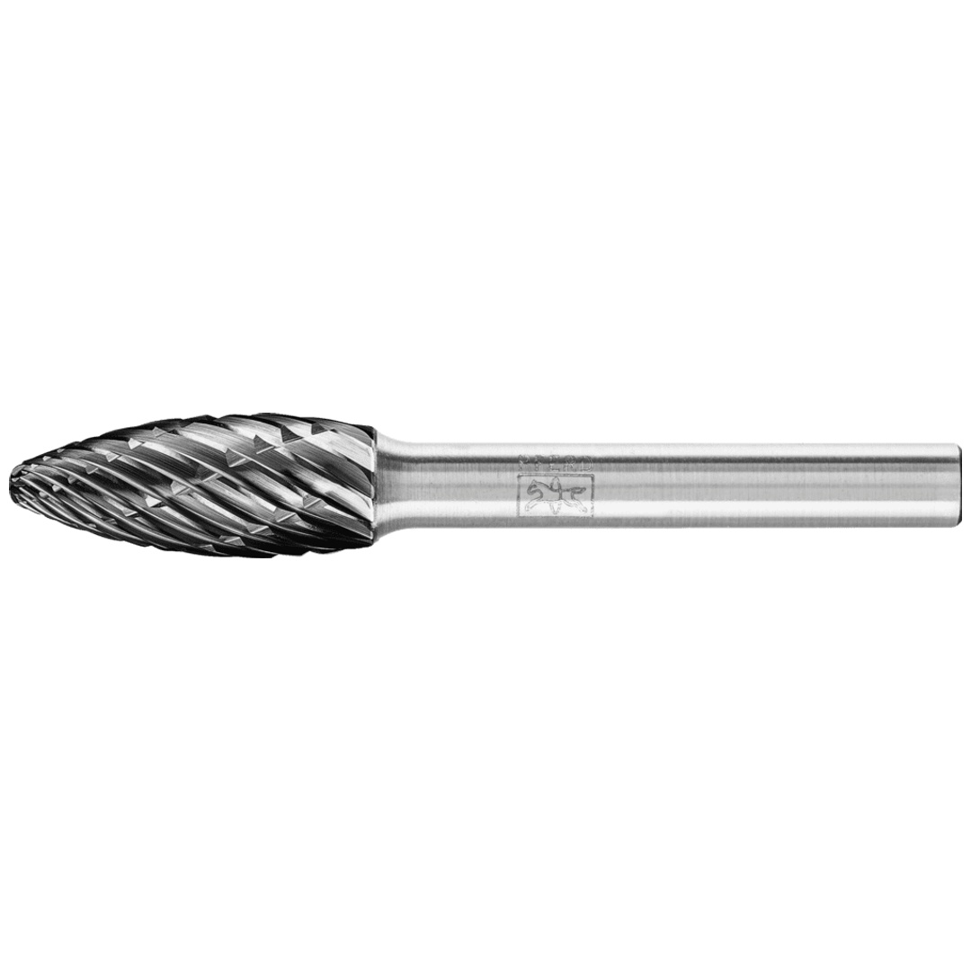 PFERD TOOLS Hartmetall Hochleistungsfrässtift ALLROUND Flamme B Ø 10x25 mm Schaft-Ø 6 mm HICOAT universal