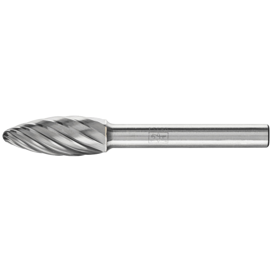 PFERD TOOLS Hartmetall Hochleistungsfrässtift INOX Flamme B Ø 10x25 mm Schaft-Ø 6 mm für Edelstahl