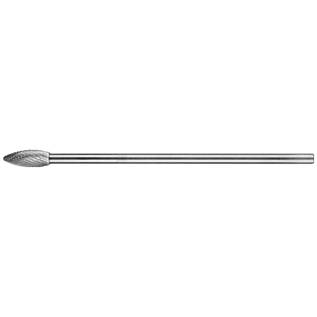PFERD TOOLS Hartmetall Frässtift Flamme B Ø 10x25 mm Schaft-Ø 6x150mm Z3P universal mittel kreuzverzahnt