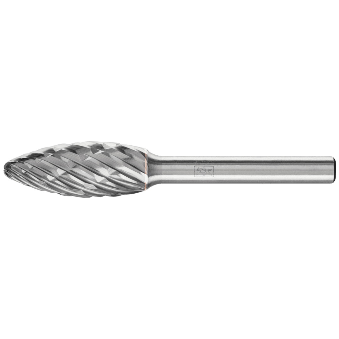 PFERD TOOLS Hartmetall Hochleistungsfrässtift CAST Flamme B Ø 12x30mm Schaft-Ø 6 mm für Gußeisen