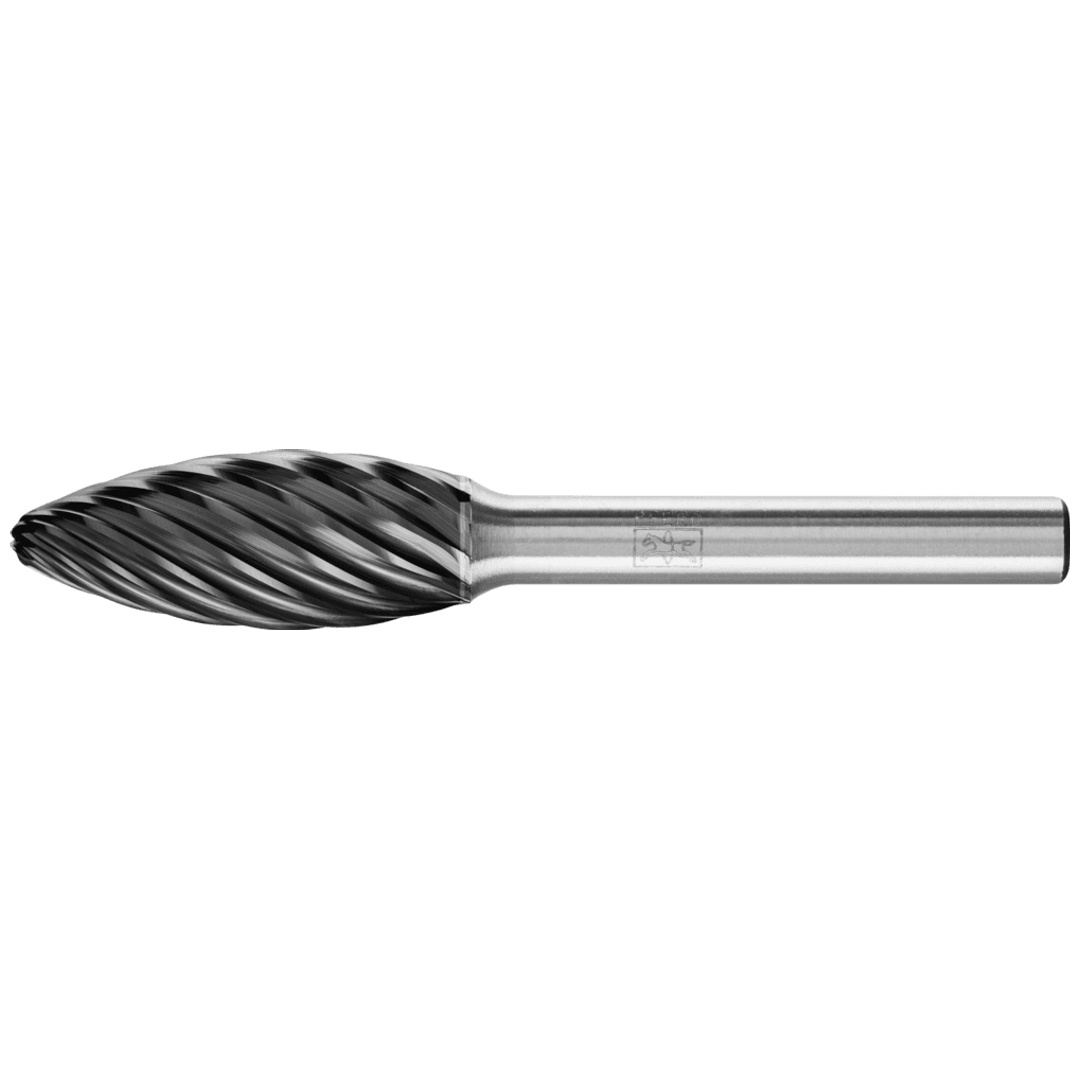 PFERD TOOLS Hartmetall Hochleistungsfrässtift INOX Flamme B Ø 12x30mm Schaft-Ø 6 mm HICOAT für Edelstahl