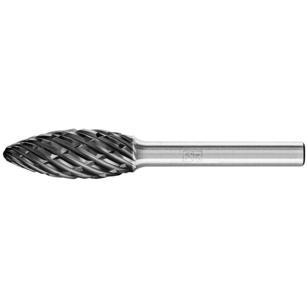 PFERD TOOLS Hartmetall Hochleistungsfrässtift STEEL Flamme B Ø 12x30mm Schaft-Ø 6 mm HICOAT für Stahl