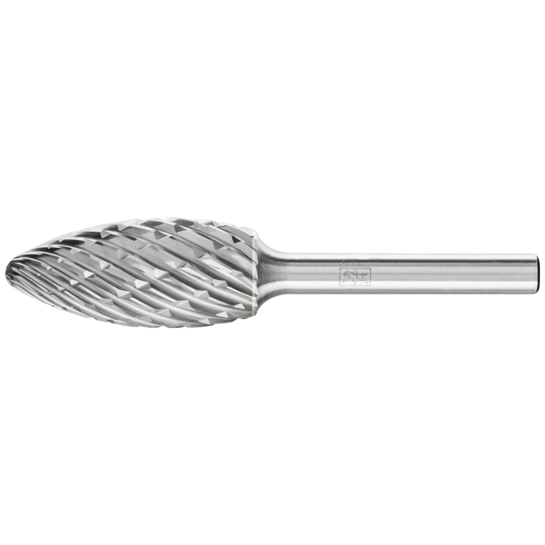PFERD TOOLS Hartmetall Hochleistungsfrässtift STEEL Flamme B Ø 16x35 mm Schaft-Ø 6 mm für Stahl