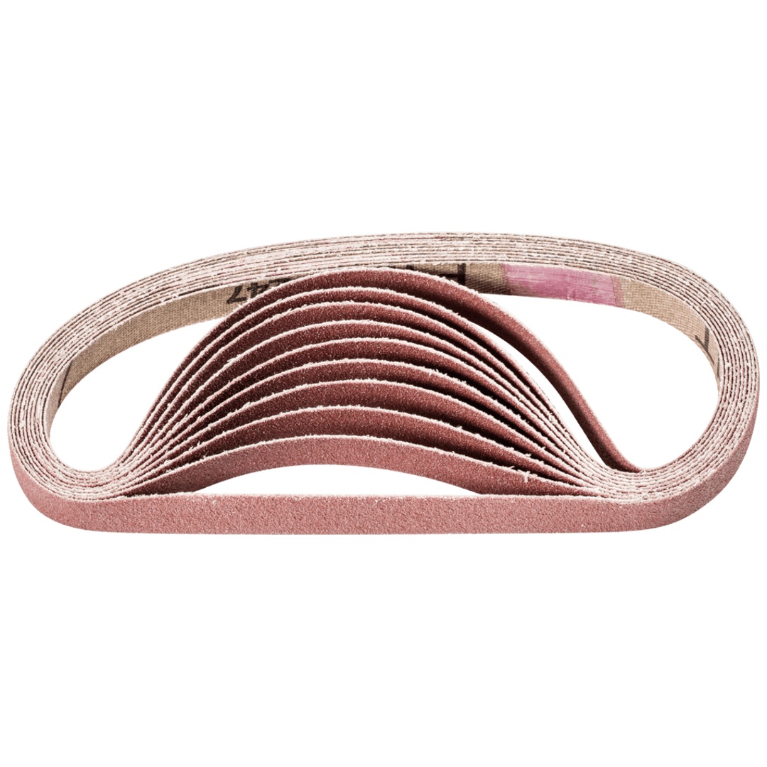 PFERD TOOLS Korund Schleifband BA 10x330mm A120 für universelle Anwendung mit Bandschleifer (100)