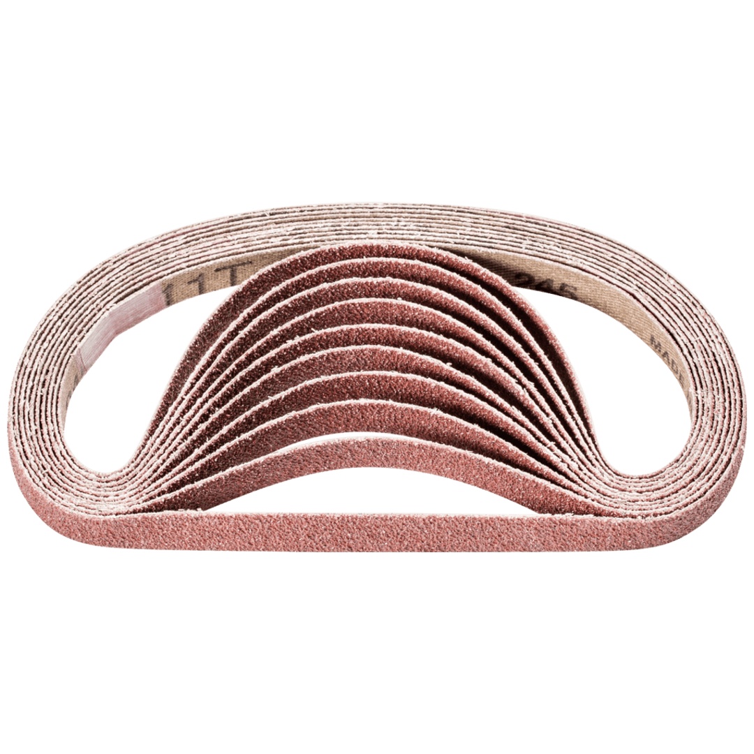 PFERD TOOLS Korund Schleifband BA 10x330mm A60 für universelle Anwendung mit Bandschleifer (100)