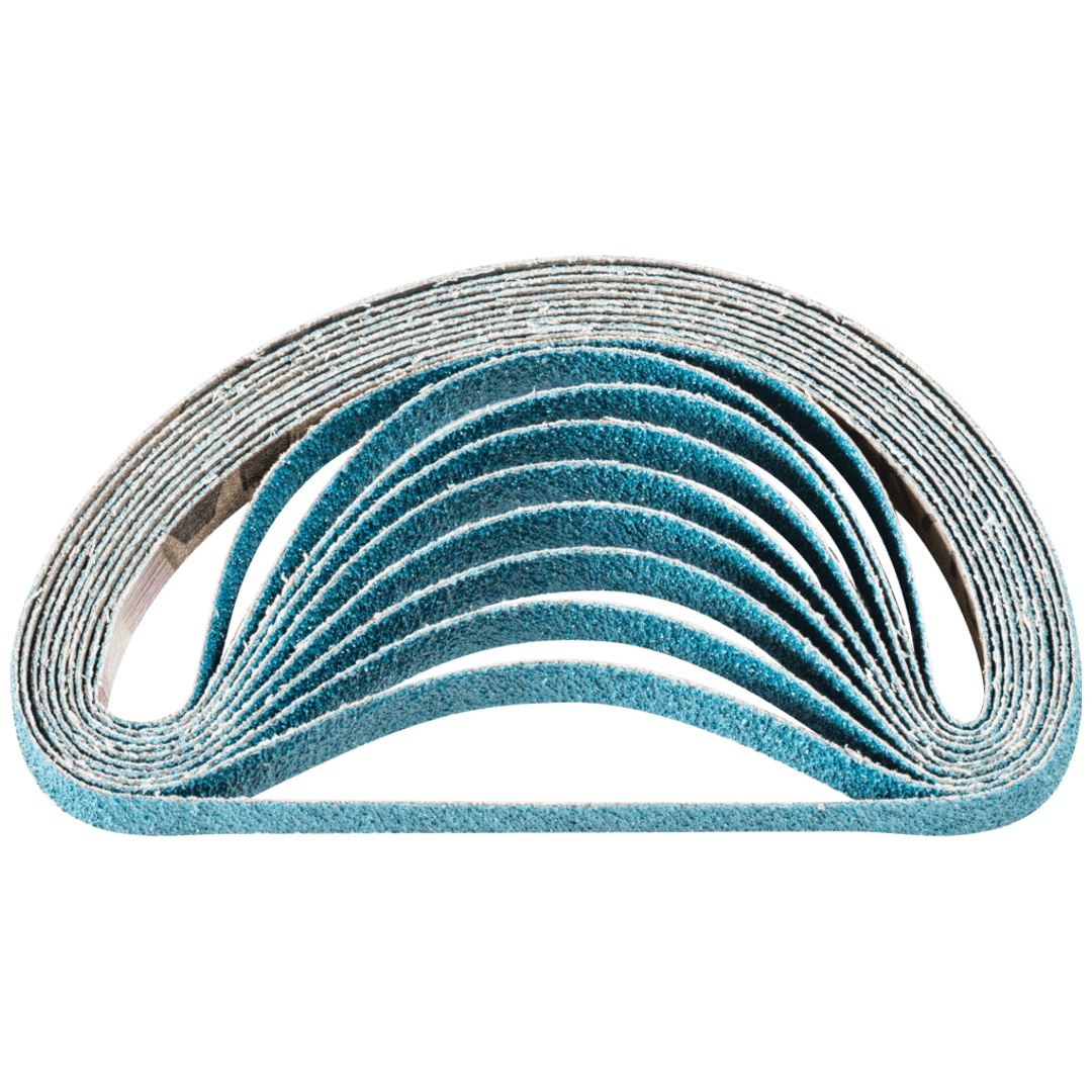 PFERD TOOLS Zirkon Schleifband BA 10x330mm Z60 für hohen Abtrag mit Bandschleifer