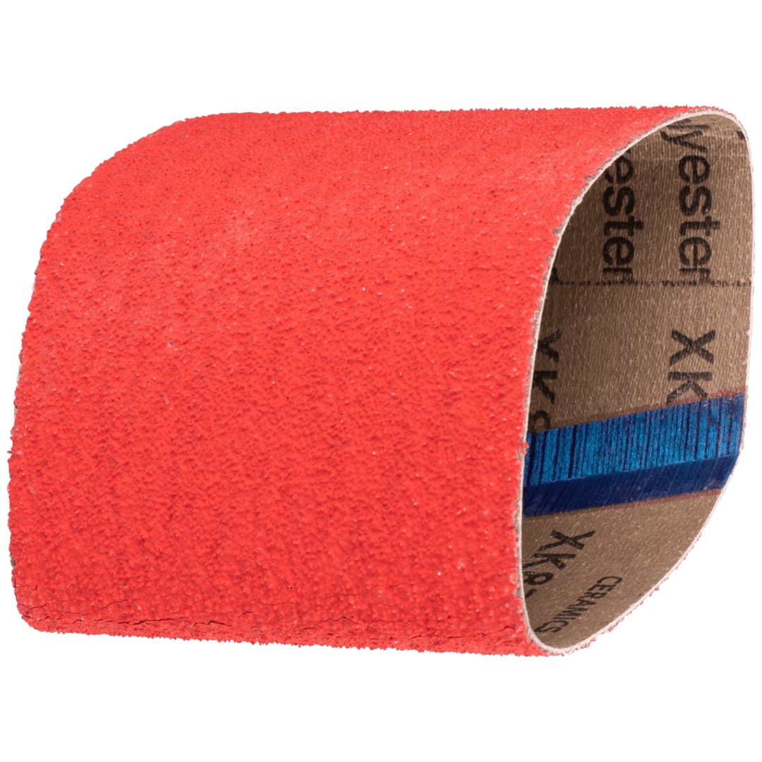 PFERD TOOLS Keramikkorn Schleifband BA 100x282 mm CO-COOL40 für Edelstahl-Schliff für Walze Ø 90x100mm