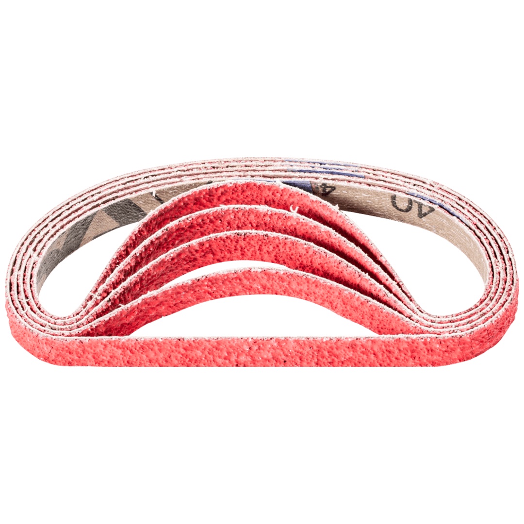 PFERD TOOLS Keramikkorn Schleifband BA 12x305 mm CO-COOL40 für Edelstahl-Schliff mit Bandschleifer (100)