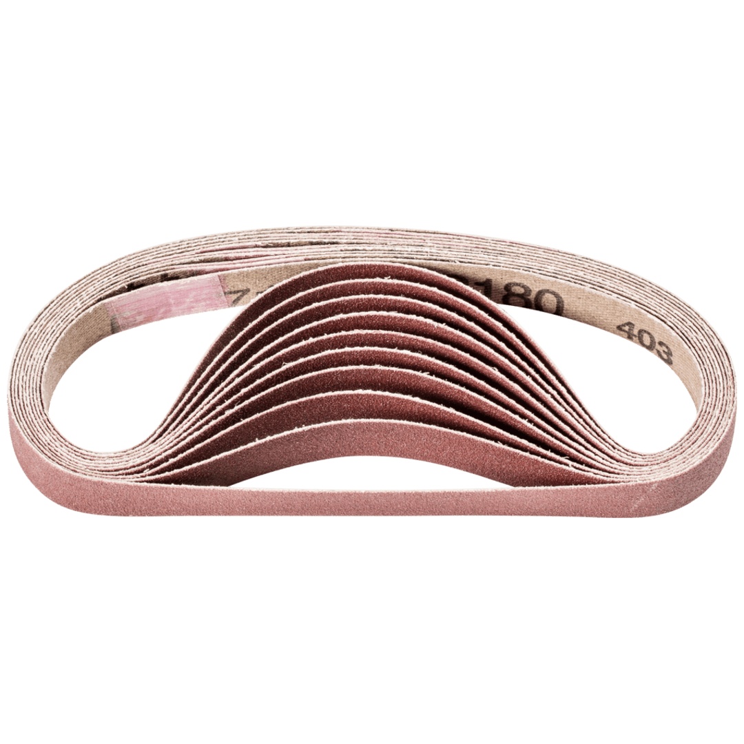 PFERD TOOLS Korund Schleifband BA 12x305 mm A180 für universelle Anwendung mit Bandschleifer