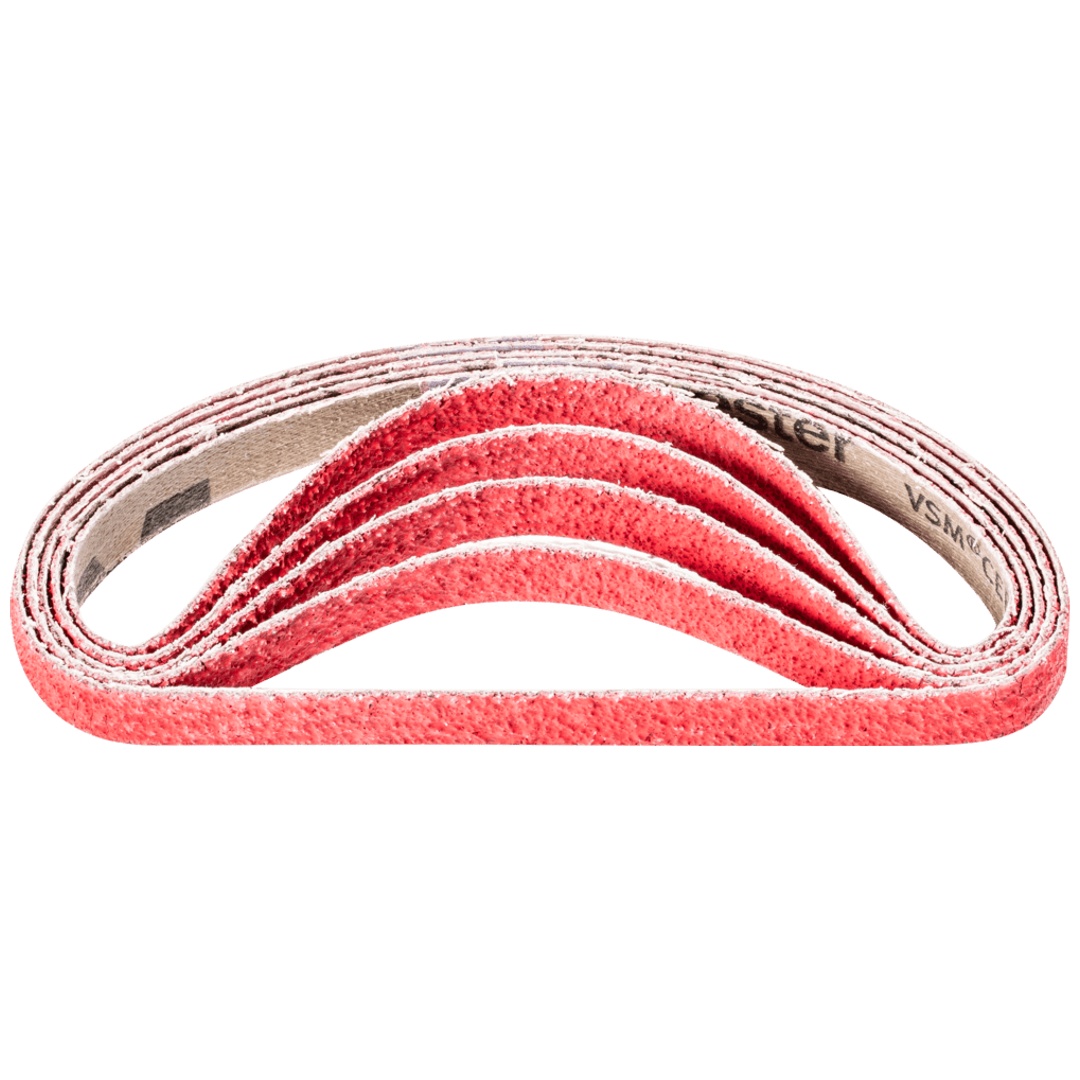 PFERD TOOLS Keramikkorn Schleifband BA 12x330mm CO-COOL40 für Edelstahl-Schliff mit Bandschleifer