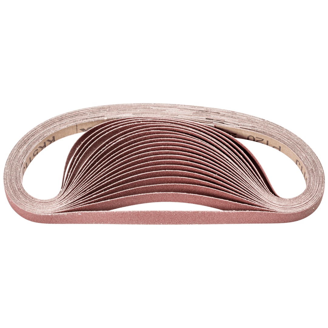 PFERD TOOLS Korund Schleifband BA 12x520mm A120 für universelle Anwendung mit Bandschleifer (100)