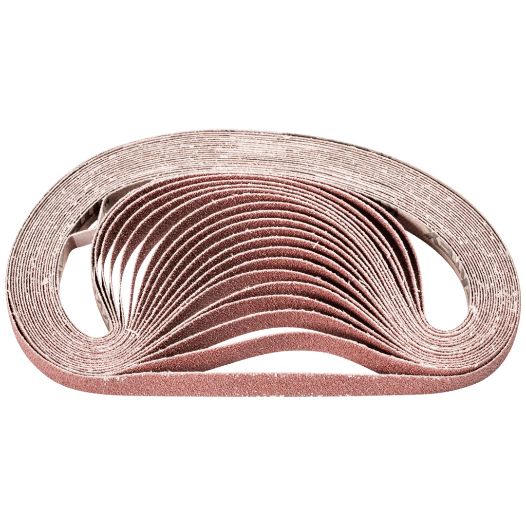 PFERD TOOLS Korund Schleifband BA 12x520mm A60 für universelle Anwendung mit Bandschleifer (100)