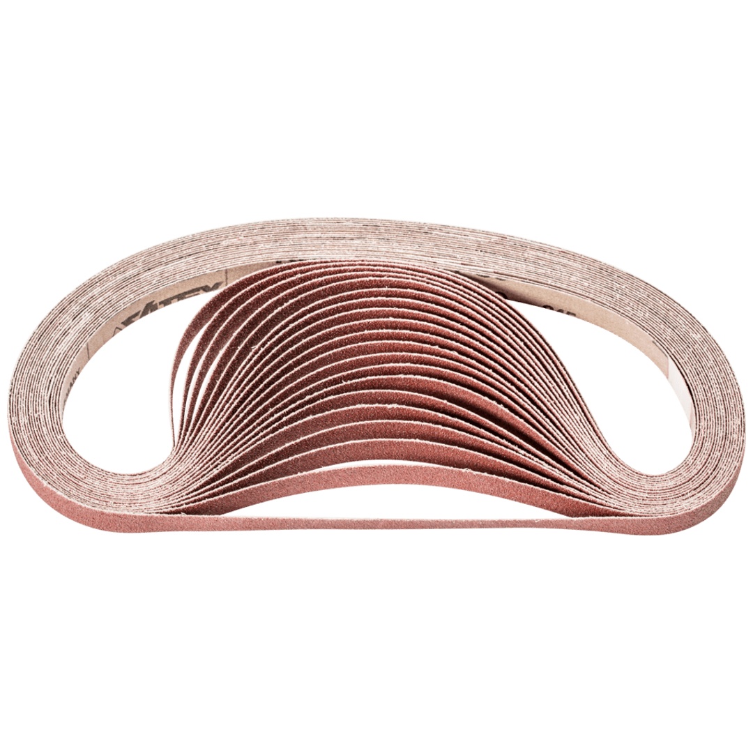 PFERD TOOLS Korund Schleifband BA 12x610mm A80 für universelle Anwendung mit Bandschleifer