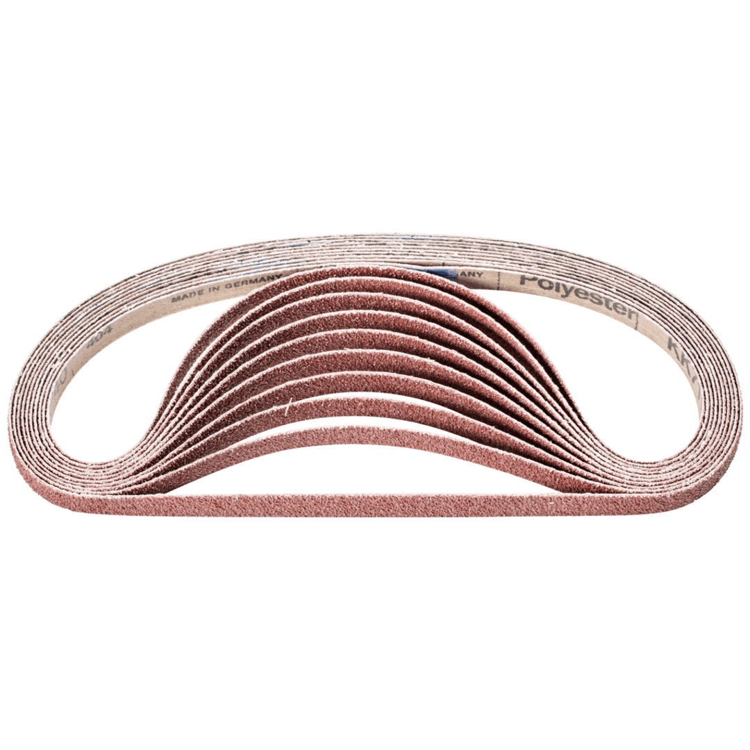 PFERD TOOLS Korund Schleifband BA 12x610mm A40 für universelle Anwendung mit Bandschleifer