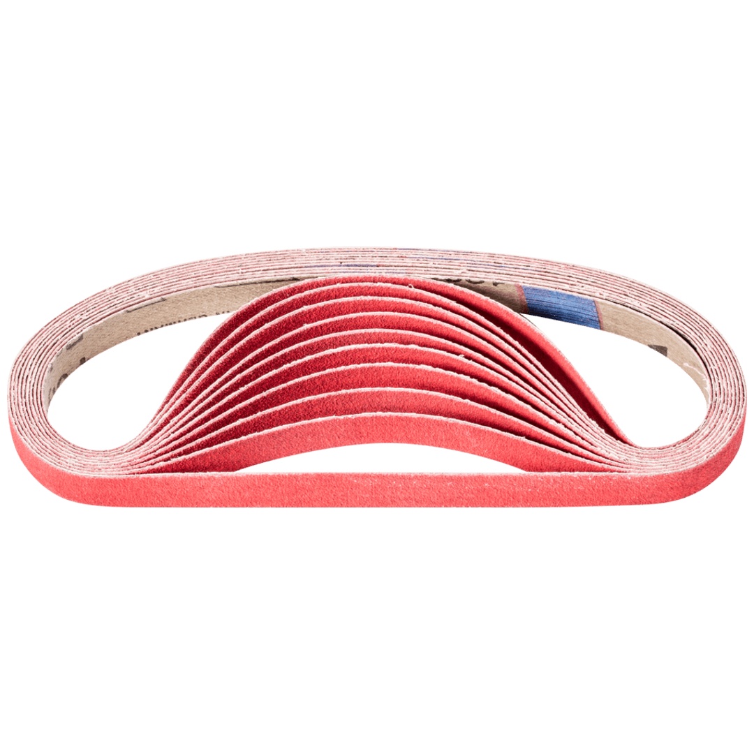 PFERD TOOLS Keramikkorn Schleifband BA 13x457 mm CO-COOL120 für Edelstahl-Schliff mit Bandschleifer