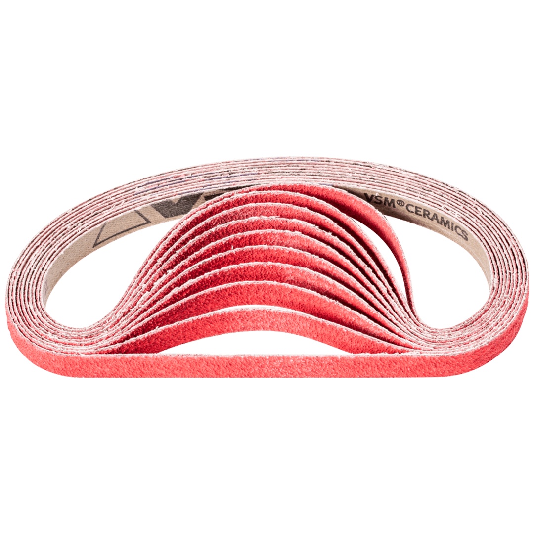 PFERD TOOLS Keramikkorn Schleifband BA 13x457 mm CO-COOL60 für Edelstahl-Schliff mit Bandschleifer