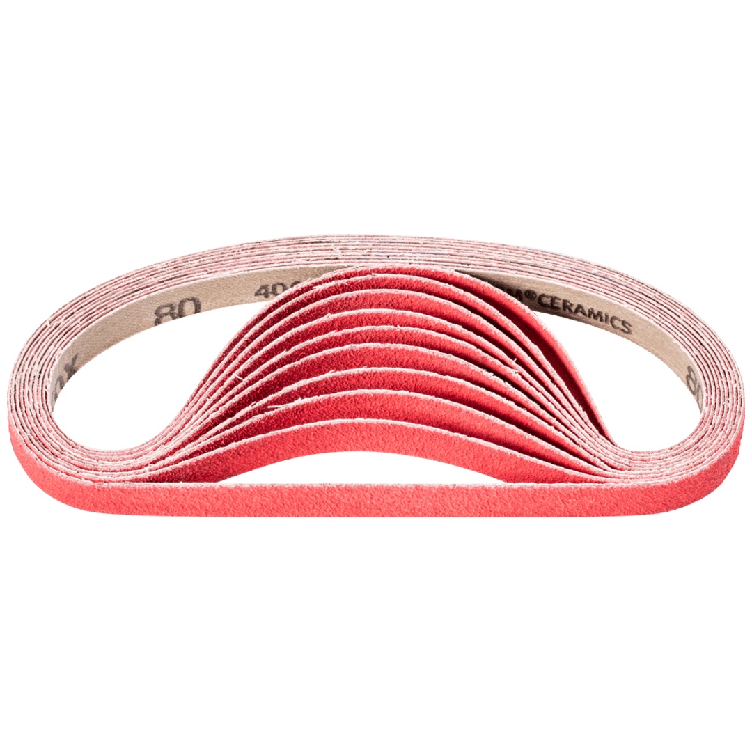 PFERD TOOLS Keramikkorn Schleifband BA 13x457 mm CO-COOL80 für Edelstahl-Schliff mit Bandschleifer