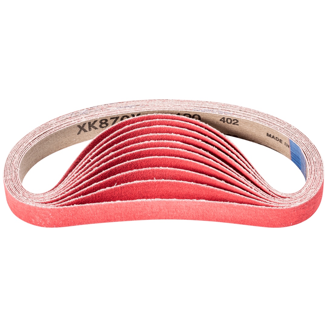 PFERD TOOLS Keramikkorn Schleifband BA 20x480mm CO-COOL120 für Edelstahl-Schliff mit Bandschleifer