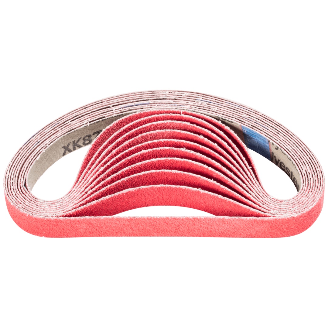 PFERD TOOLS Keramikkorn Schleifband BA 20x480mm CO-COOL60 für Edelstahl-Schliff mit Bandschleifer