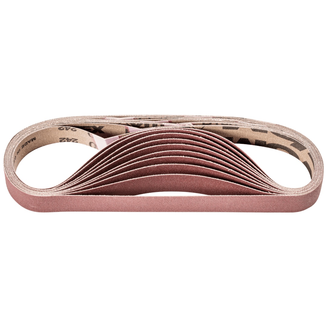 PFERD TOOLS Korund Schleifband BA 20x480mm A180 für universelle Anwendung mit Bandschleifer