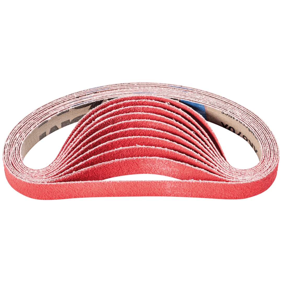 PFERD TOOLS Keramikkorn Schleifband BA 20x520mm CO-COOL60 für Edelstahl-Schliff mit Bandschleifer