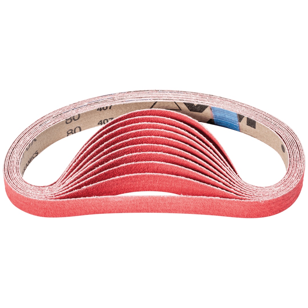 PFERD TOOLS Keramikkorn Schleifband BA 20x520mm CO-COOL80 für Edelstahl-Schliff mit Bandschleifer