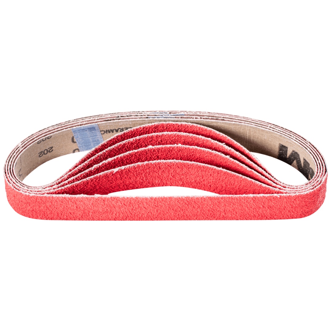 PFERD TOOLS Keramikkorn Schleifband BA 30x533 mm CO-COOL40 für Edelstahl-Schliff mit Rohrbandschleifer