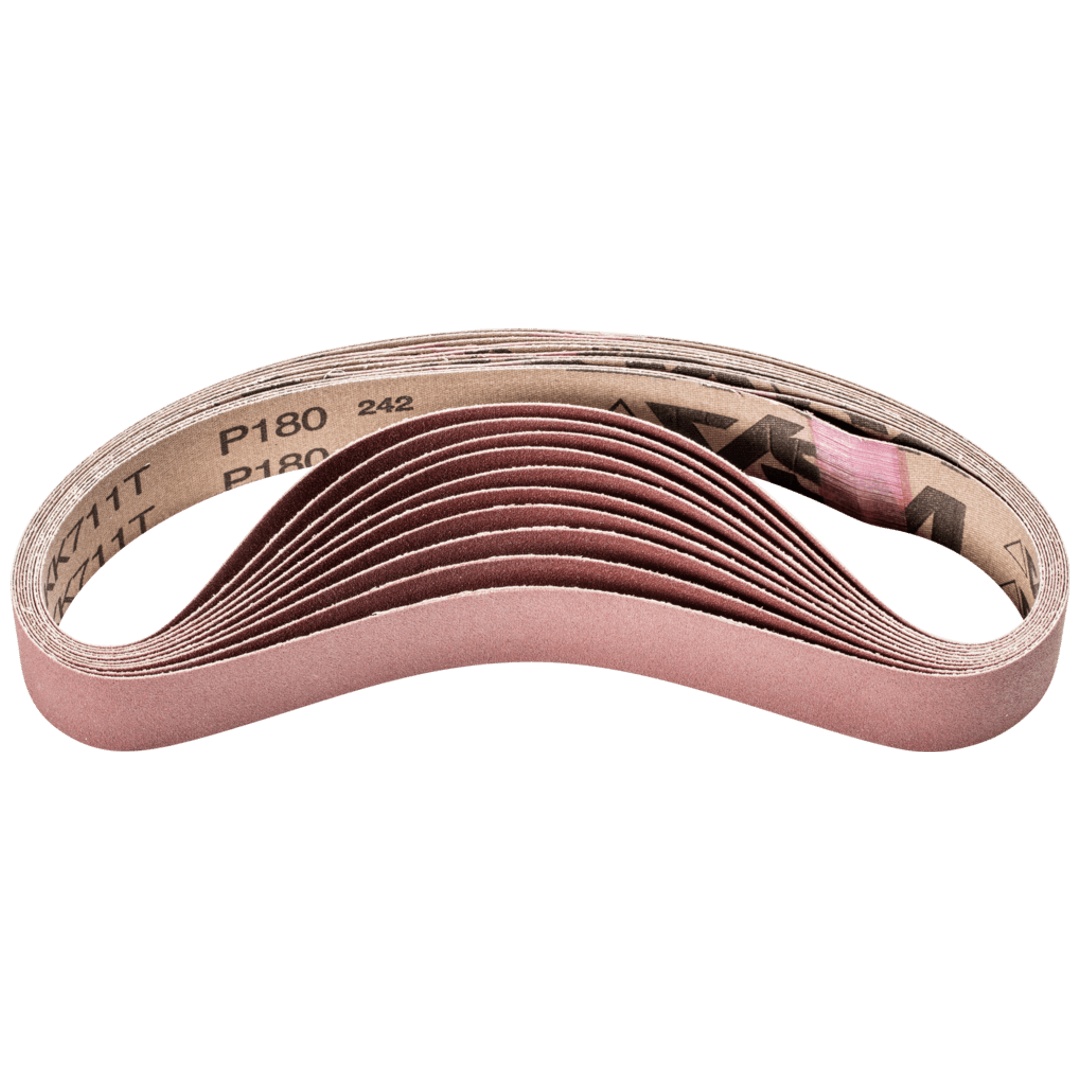 PFERD TOOLS Korund Schleifband BA 30x533 mm A180 für universelle Anwendung mit Rohrbandschleifer