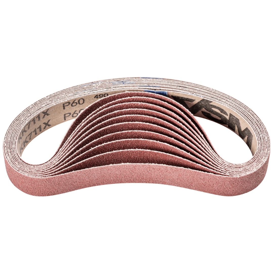 PFERD TOOLS Korund Schleifband BA 30x533 mm A60 für universelle Anwendung mit Rohrbandschleifer