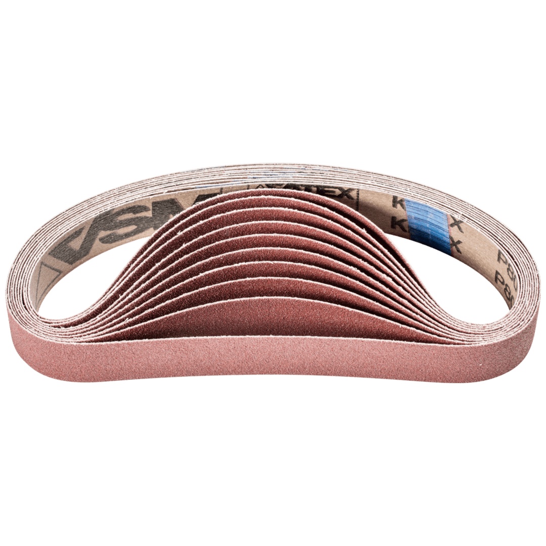 PFERD TOOLS Korund Schleifband BA 30x533 mm A80 für universelle Anwendung mit Rohrbandschleifer