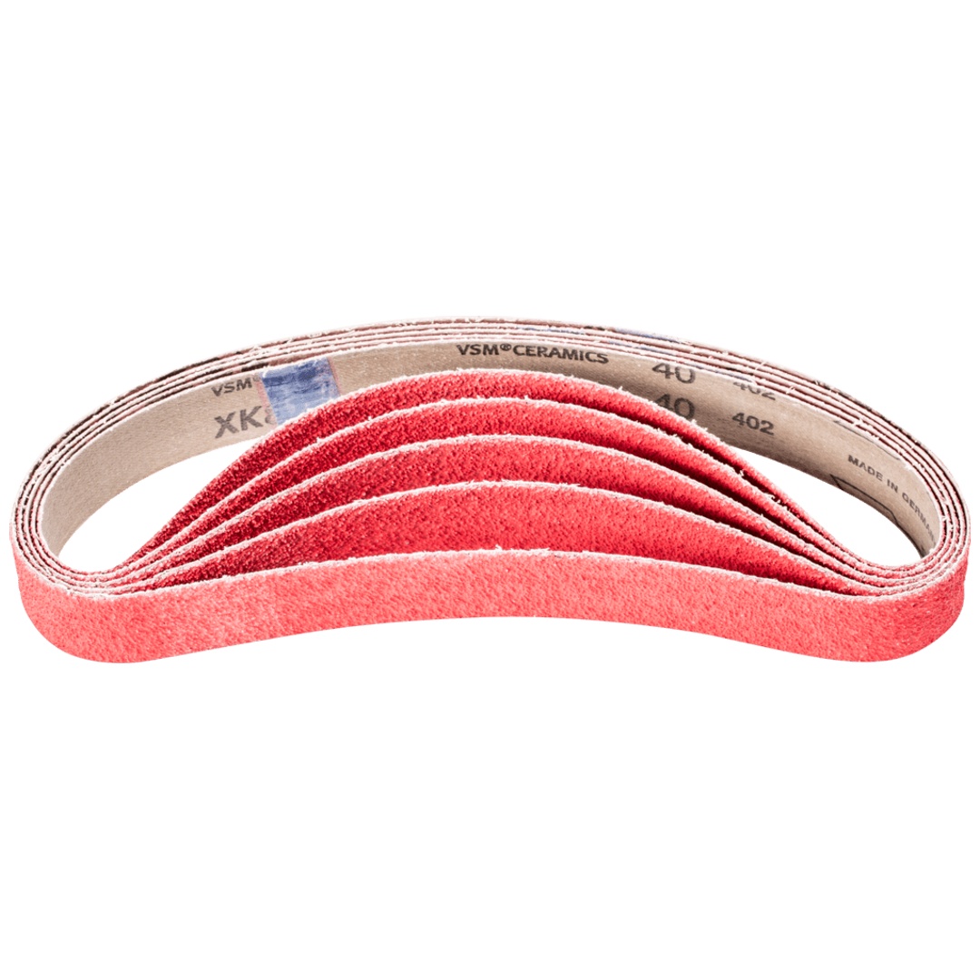 PFERD TOOLS Keramikkorn Schleifband BA 30x610mm CO-COOL40 für Edelstahl-Schliff mit Rohrbandschleifer