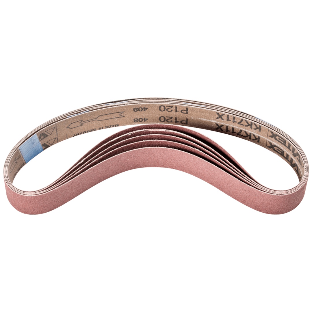PFERD TOOLS Korund Schleifband BA 30x610mm A120 für universelle Anwendung mit Rohrbandschleifer
