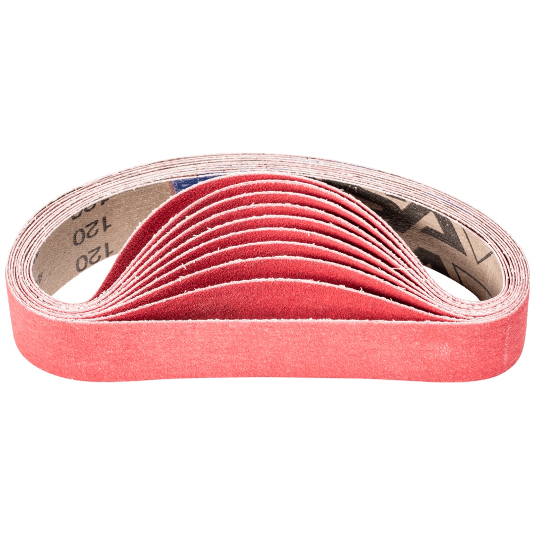 PFERD TOOLS Keramikkorn Schleifband BA 35x450mm CO-COOL120 für Edelstahl-Schliff mit Rohrbandschleifer