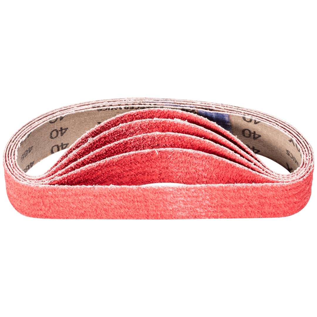 PFERD TOOLS Keramikkorn Schleifband BA 35x450mm CO-COOL40 für Edelstahl-Schliff mit Rohrbandschleifer