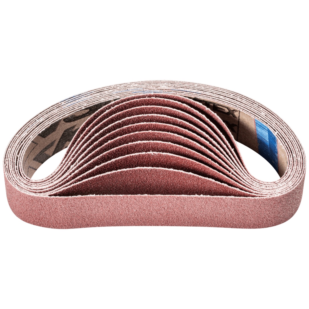 PFERD TOOLS Korund Schleifband BA 35x450mm A60 für universelle Anwendung mit Rohrbandschleifer