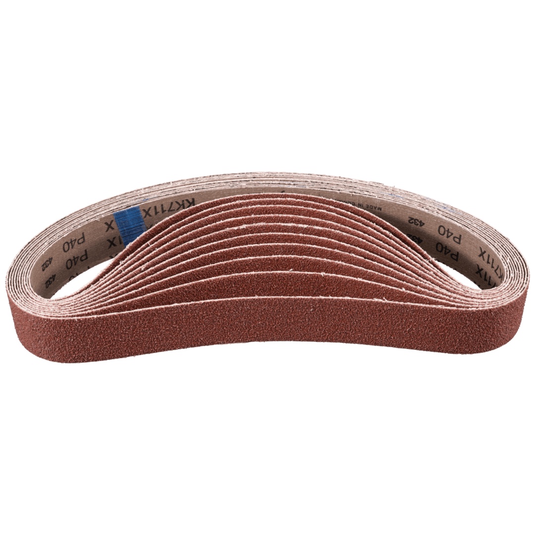PFERD TOOLS Korund Schleifband BA 40x820 mm A40 für universelle Anwendung mit Rohrbandschleifer