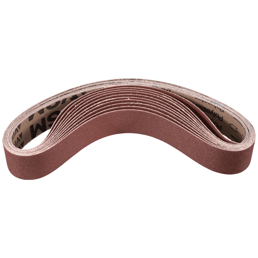 PFERD TOOLS Korund Schleifband BA 40x820 mm A80 für universelle Anwendung mit Rohrbandschleifer