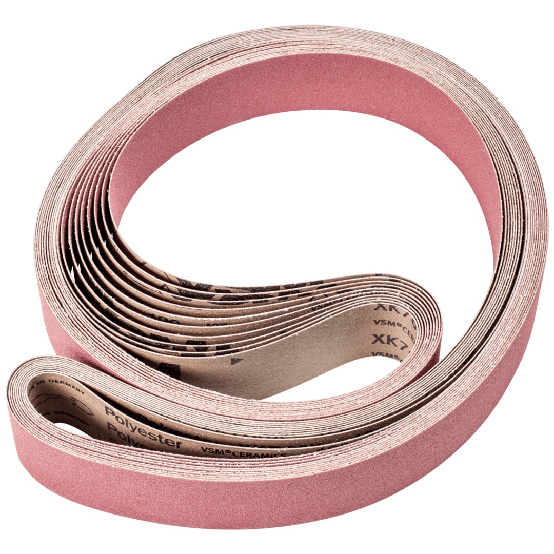 PFERD TOOLS Keramikkorn Schleifband BA 50x2000mm CO120 höchster Abtrag auf Stahl mit Bandschleifer