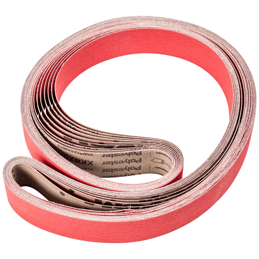 PFERD TOOLS Keramikkorn Schleifband BA 50x2000mm CO-COOL120 für Edelstahl-Schliff mit Bandschleifer