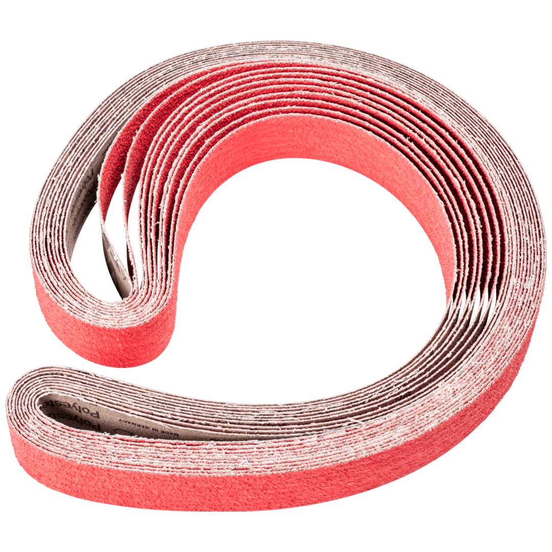 PFERD TOOLS Keramikkorn Schleifband BA 50x2000mm CO-COOL36 für Edelstahl-Schliff mit Bandschleifer