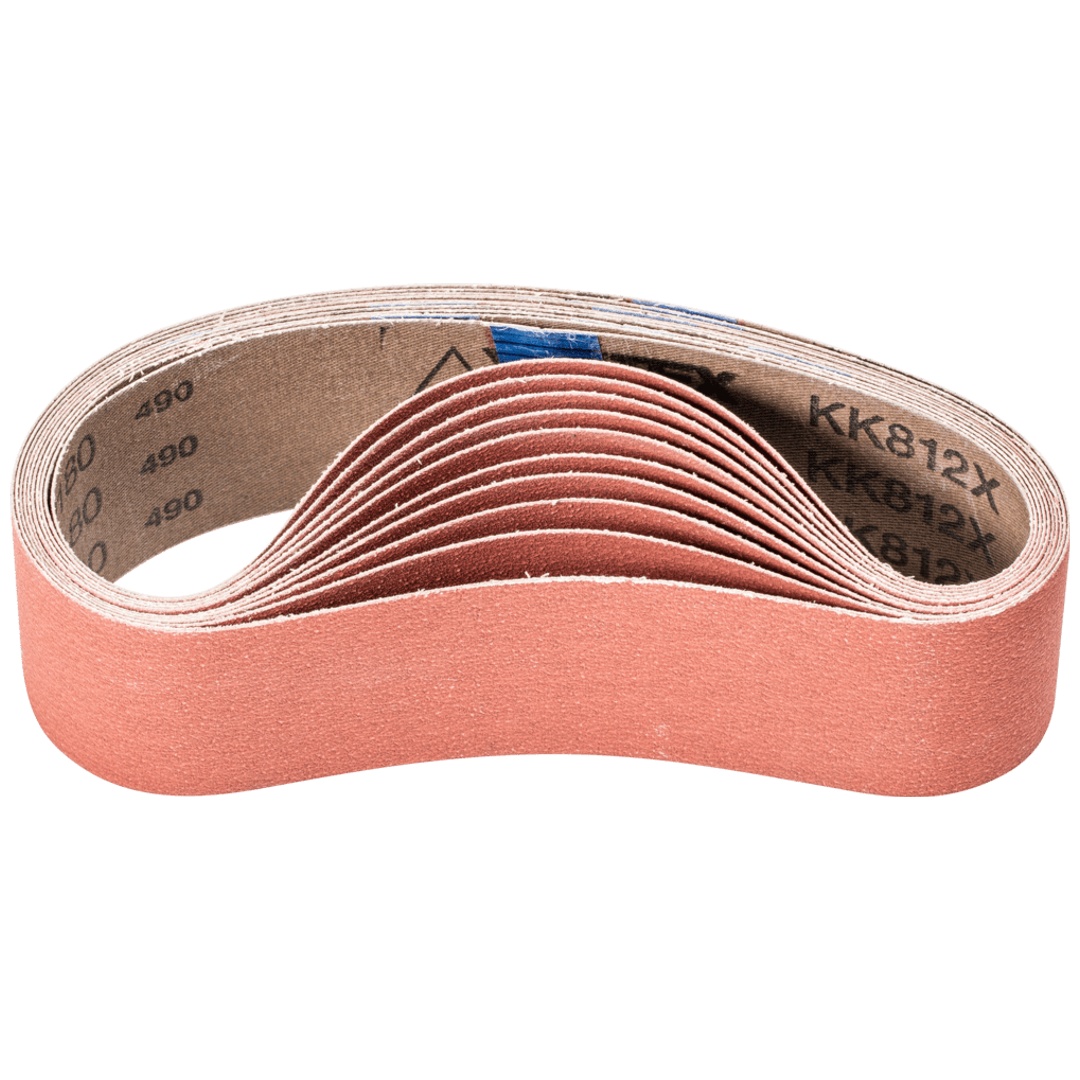 PFERD TOOLS Korund Schleifband BA 50x450mm A-COOL180 für Edelstahl-Schliff mit Rohrbandschleifer