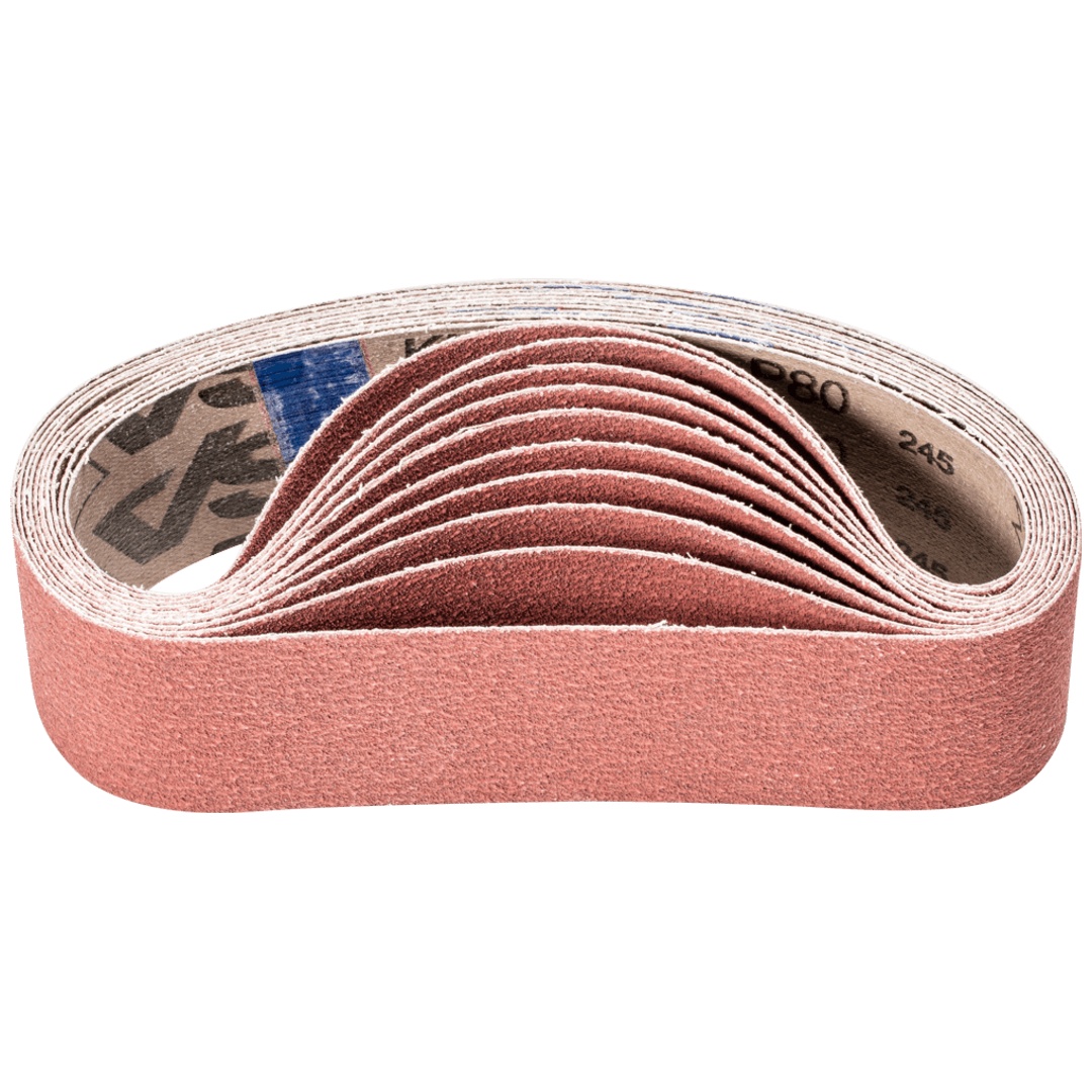 PFERD TOOLS Korund Schleifband BA 50x450mm A-COOL80 für Edelstahl-Schliff mit Rohrbandschleifer