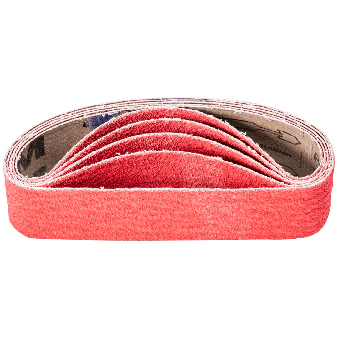 PFERD TOOLS Keramikkorn Schleifband BA 50x450mm CO-COOL40 für Edelstahl-Schliff mit Rohrbandschleifer