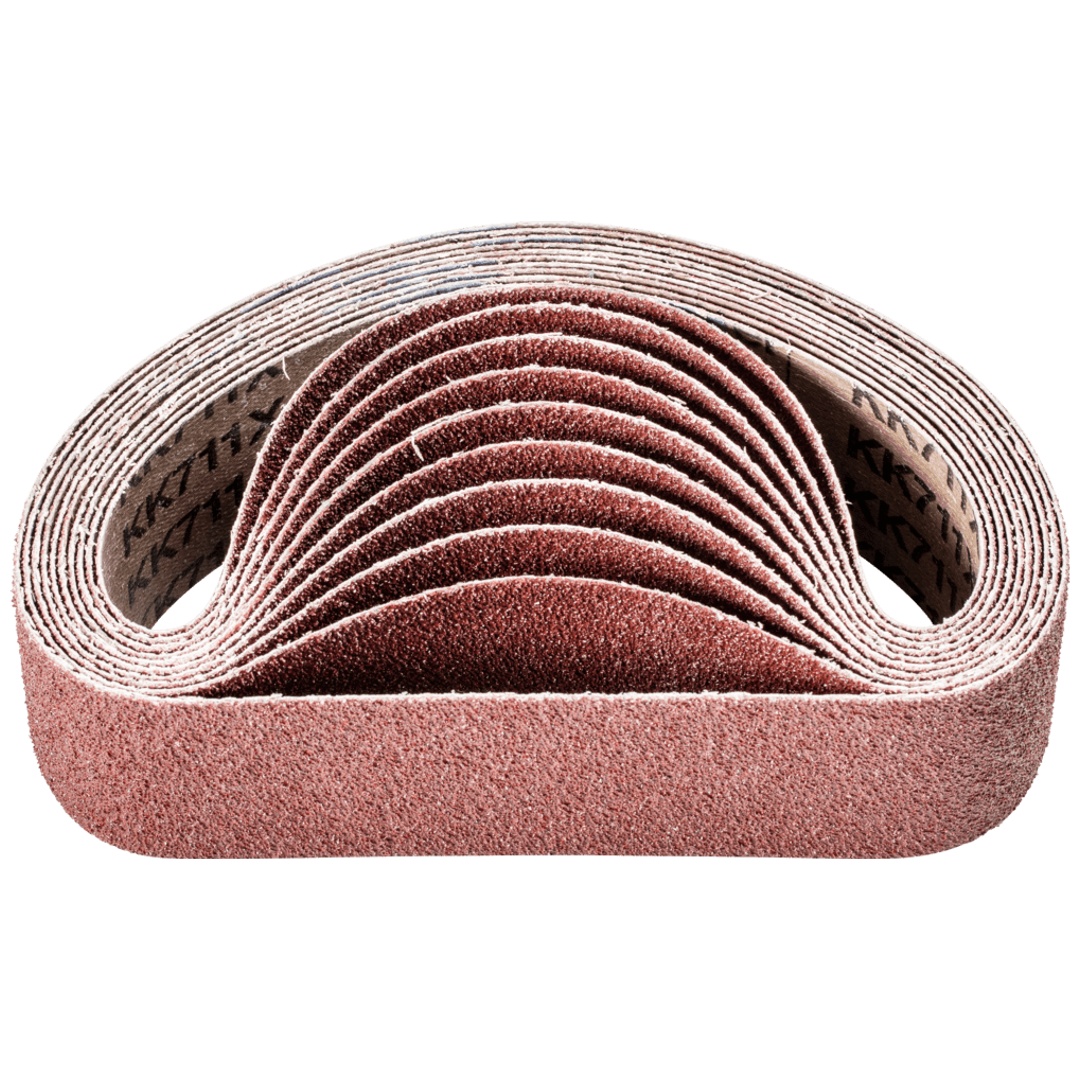 PFERD TOOLS Korund Schleifband BA 50x450mm A40 für universelle Anwendung mit Rohrbandschleifer