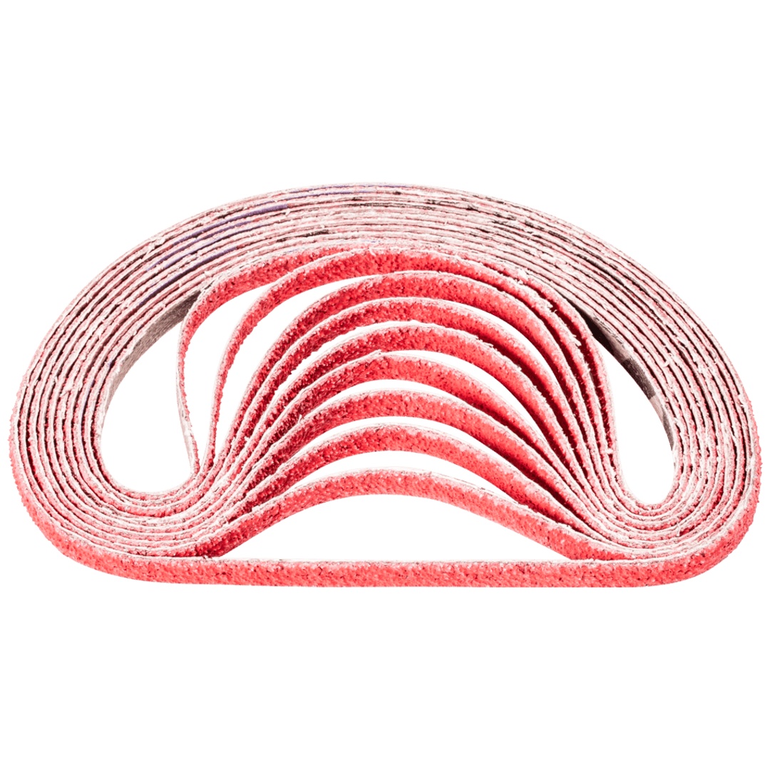 PFERD TOOLS Keramikkorn Schleifband BA 6x305 mm CO-COOL60 für Edelstahl-Schliff mit Bandschleifer (100)